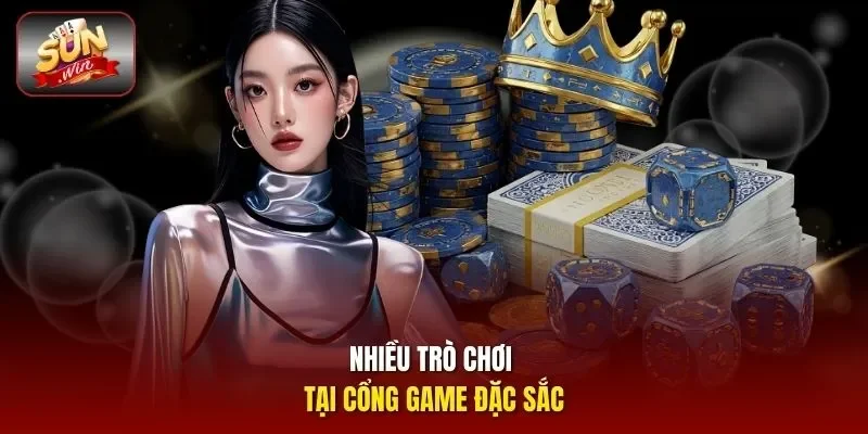 Nhiều trò chơi tại cổng game đặc sắc